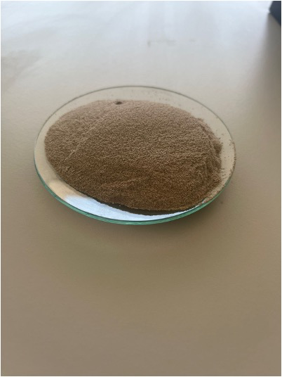 Material preparado para su análisis